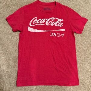 Men's GAP Authentic Collection Coca Cola Vintage Japanese T-Shirt, Red, XS